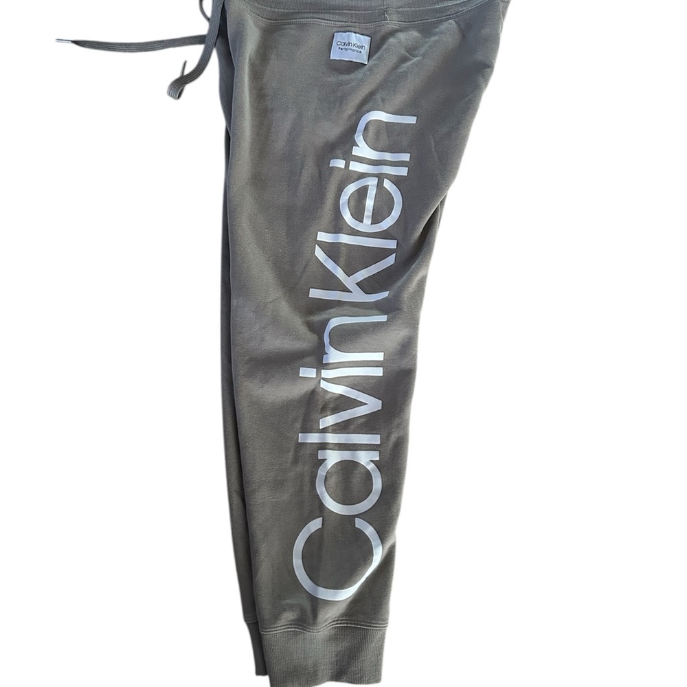 Calvin Klein Khaki Joggers with Logo